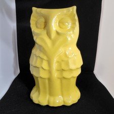 Frankoma Pottery 7" YELLOW Glazed Owl