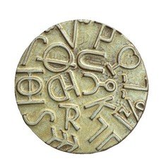 Frankoma Pottery Cattle Brands Trivet Wall Plaque 94TC Vintage