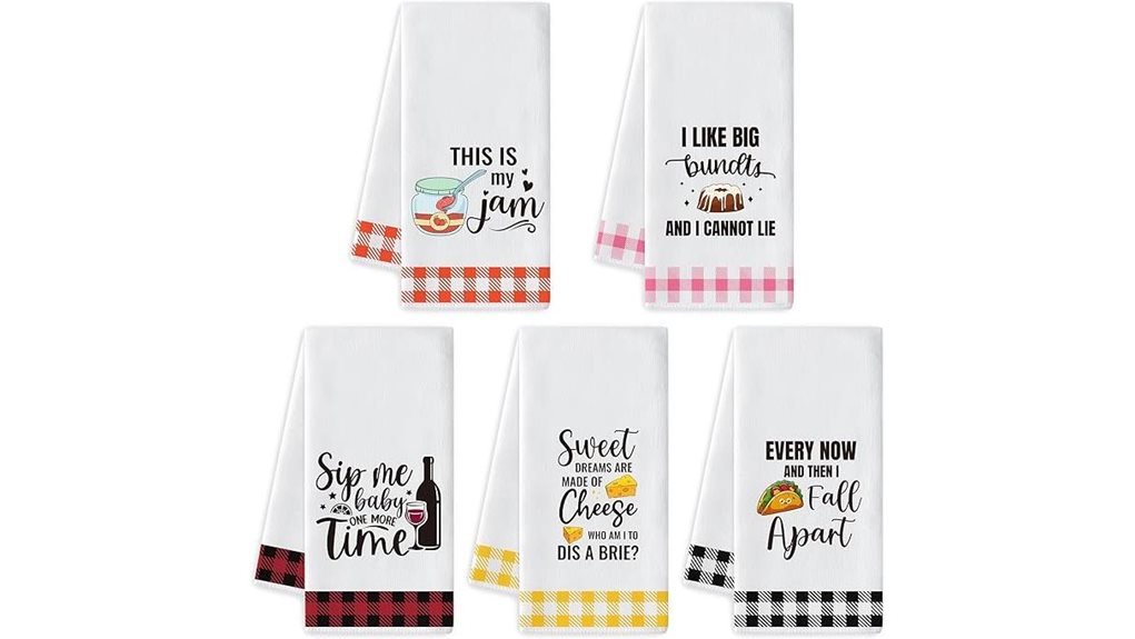 funny kitchen towel set