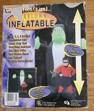 Gemmy 2002 Airblown Inflatable Halloween Frankenstein Monster 8 Ft Tall Works!