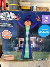 Gemmy Airblown Inflatable Pumpkin Reaper 18 ft Illuminated Halloween Decor