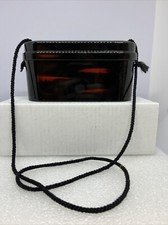 Gorgeous Vintage Genie Japan Lacquerware Evening Bag with Rope Strap