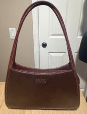 Gucci Bag Vintage Brown Burgundy Shoulder Y2K 90’s Hangbag