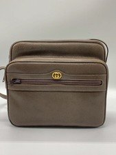 Gucci Vintage Interlocking Leather Brown Shoulder Bag Authenticity