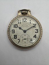 Hamilton 992B Railway Special 21J A6P Railroad Pocket Watch 10K YGF Case Runs