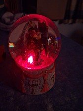 Harry Potter Sorcerer's Stone Fat Lady Musical Snow Globe Enesco 2001 Works Perf