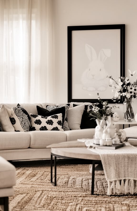 high contrast black frame art