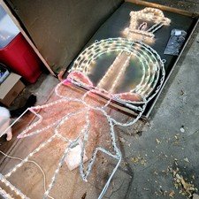 Holiday Lighting Specialists Christmas Lamp Post Outdoor Decoration 8 Ft Tall