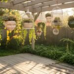 humorous garden hanging planters