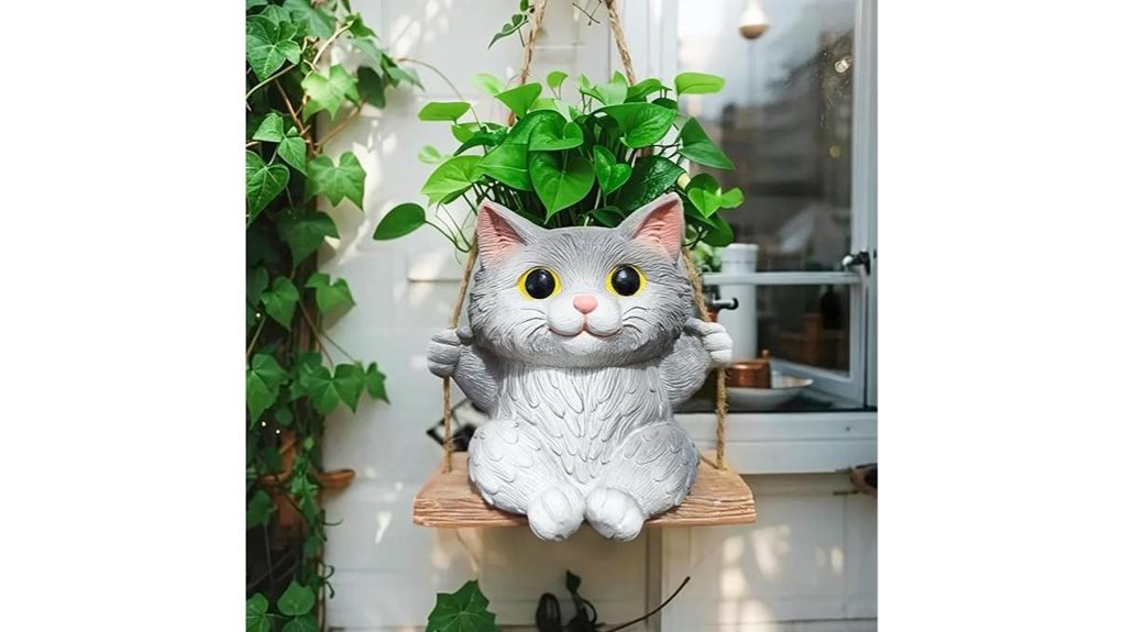 indoor outdoor cat planters