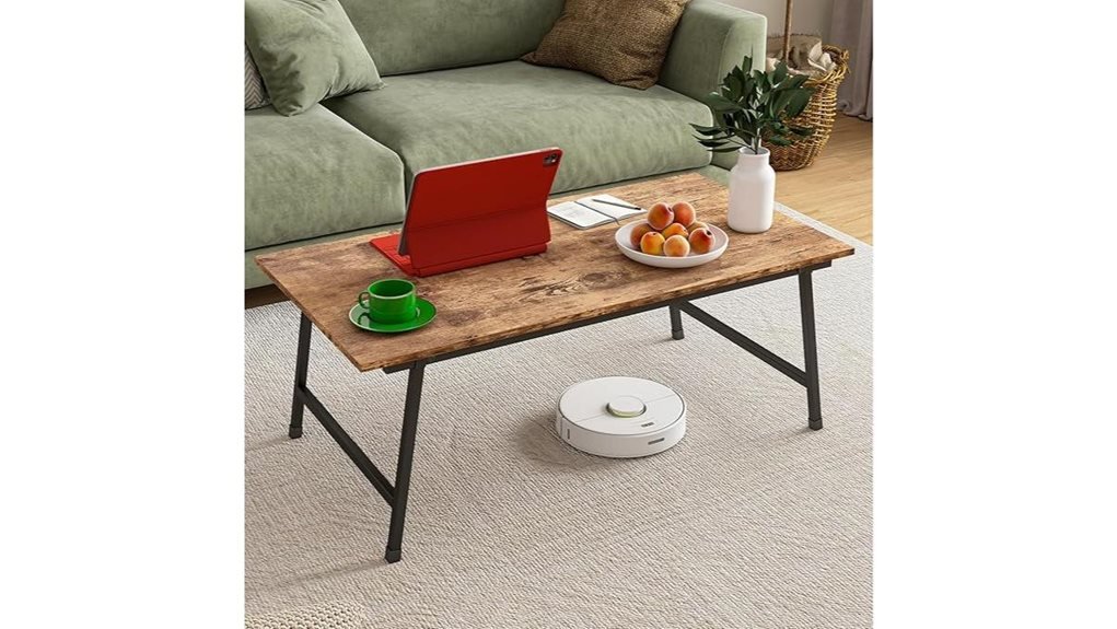 industrial style foldable coffee table