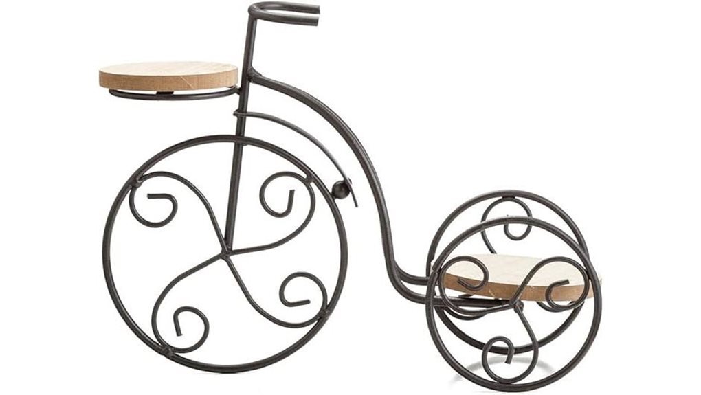iron bicycle plant stand