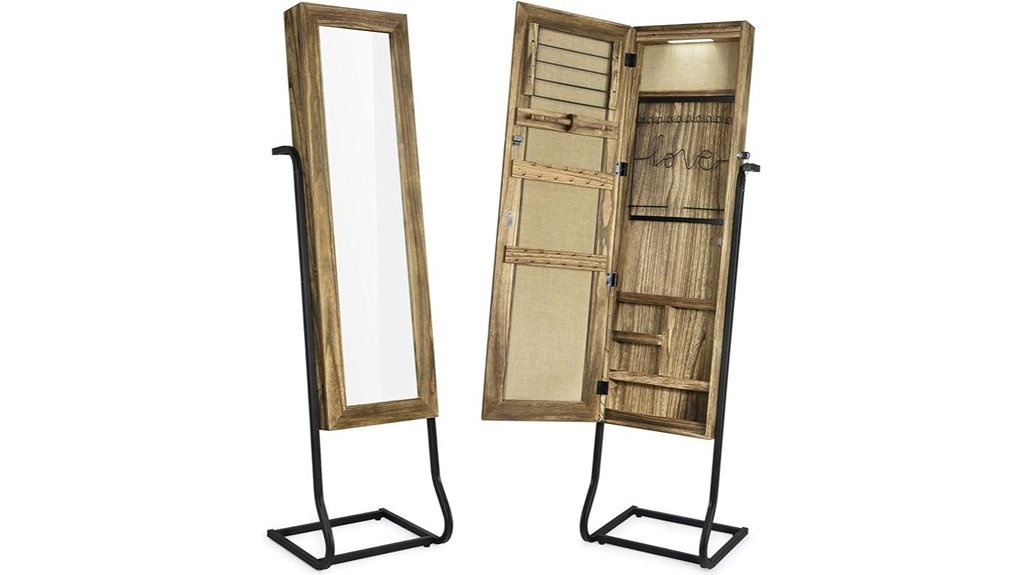 jewelry storage with mirror