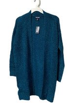 Lands End Women's Long, Open Cardigan, Teal, XS, S, M, & L NWT SHIPS FREE