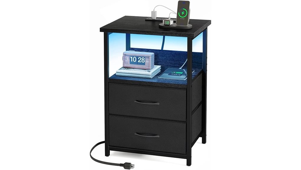 led night stand charger