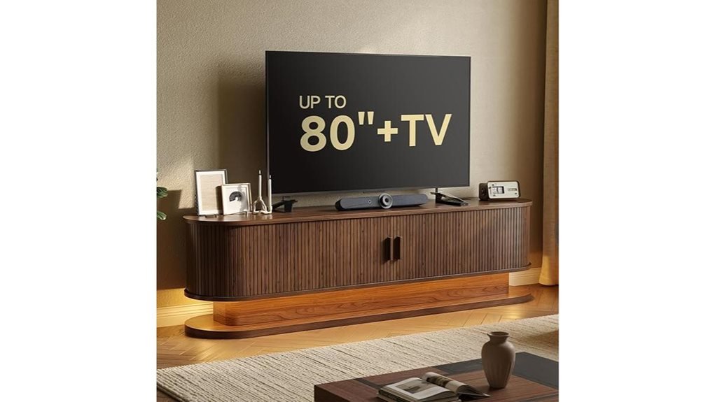 led tv stand with storage