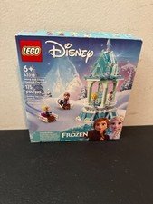 LEGO 43218 Disney Frozen Anna And Elsa Magical Carousel Ice Palace box creased
