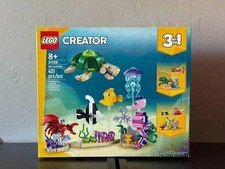 LEGO Creator 3-in-1 Sea Animals Building Toy Set – 421 Pieces – New & Sealed