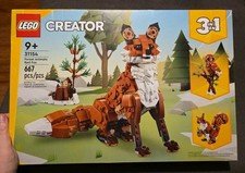 LEGO Creator 3 in 1 Forest Animals Red Fox Building Toys 31154, Sealed, US