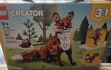 LEGO Creator 3 in 1 Forest Animals Red Fox Building Toys 31154, Sealed, US