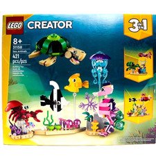 LEGO Creator 3 in 1 Marine Animals Set 421 Pieces - Ages 8+