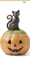 Lenox Haunted Halloween Porcelain Candy Jar/cookie Jar, brand new still in box