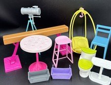 Lot of 10 Miscellaneous Barbie Furniture Mixed Lot