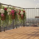 lush artificial flower baskets