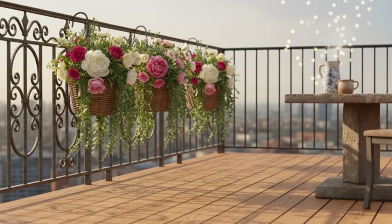 lush artificial flower baskets