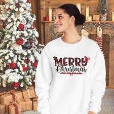 Merry Christmas Sweatshirt, Holiday Jumper, Christmas Gift, Festive Sweater