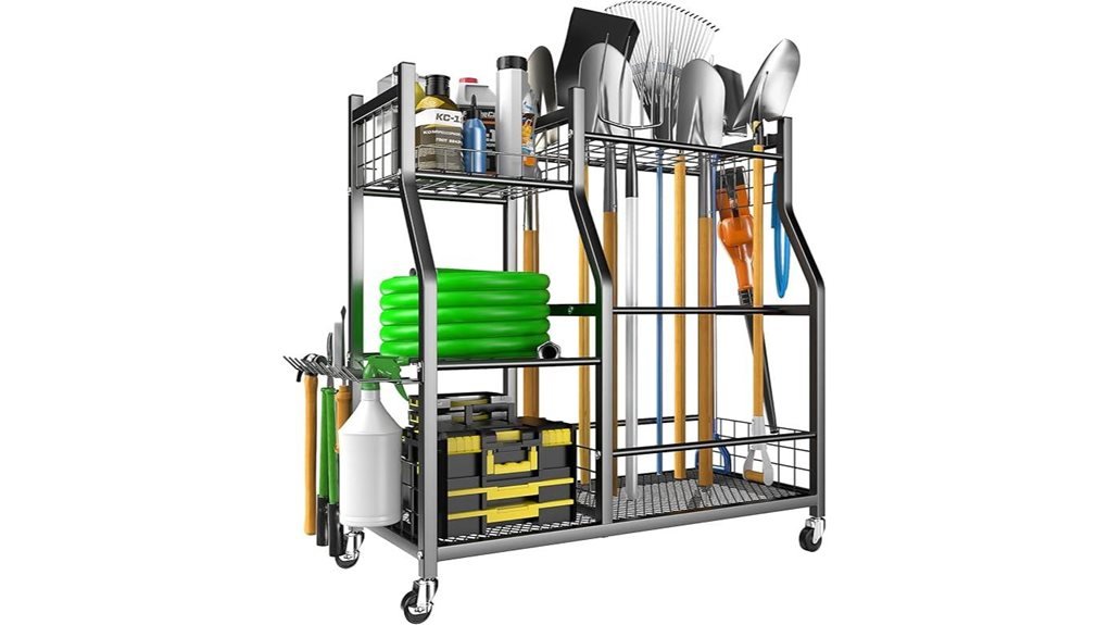 mobile garden tool storage