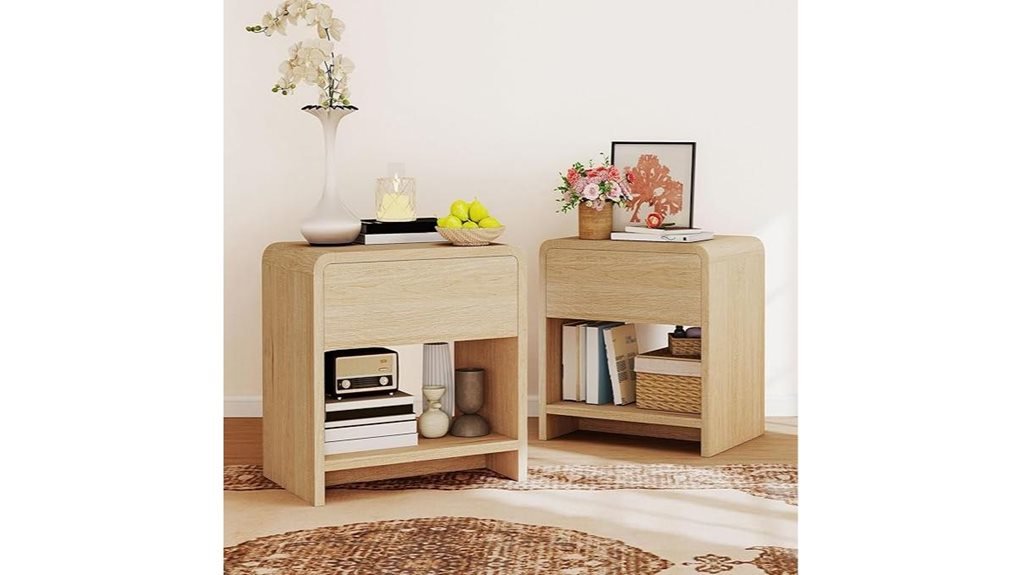 modern nightstand with storage