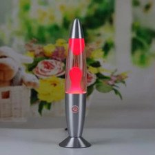 Modern Jellyfish Lava Lamp LED Night Light Metal Base Bedroom Mood Decor