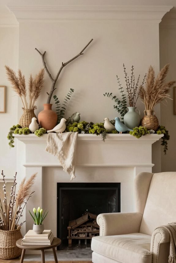 natural elements for mantels