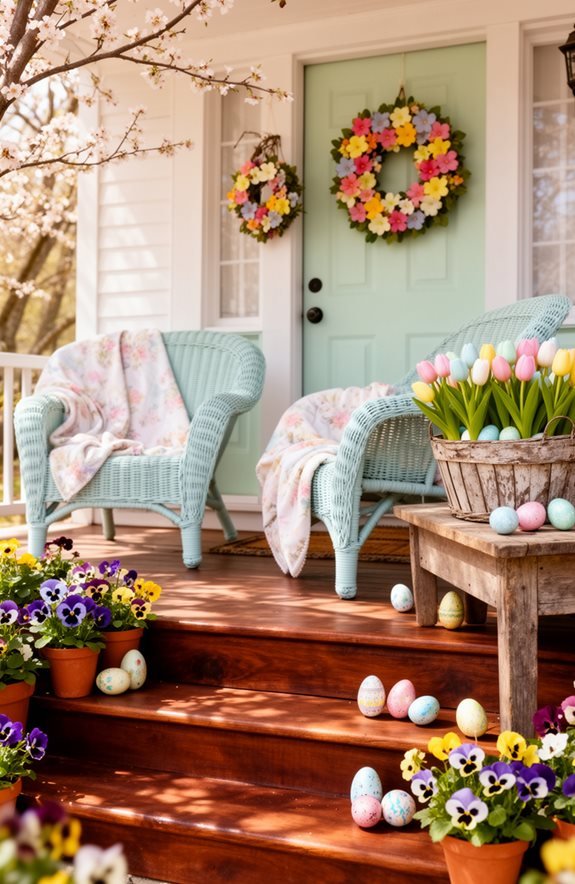 porch style easter decorations