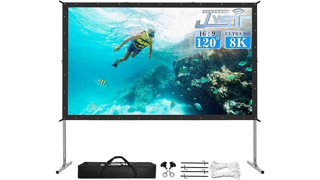 portable outdoor projector screen