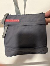 Prada Sport Vintage Red Tab Tessuto Nylon Crossbody Sling Shoulder Bag, Read**