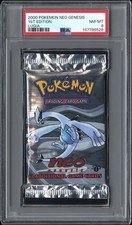 PSA 8 NM-MT 2000 Pokémon TCG Neo Genesis 1st Edition Booster Pack Lugia Art WOTC