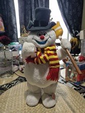 Rare Gemmy Dancing Frosty The Snowman Animated Music WORKS!