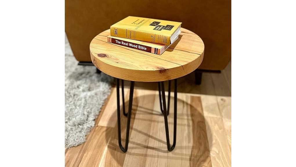 reclaimed wood hairpin table