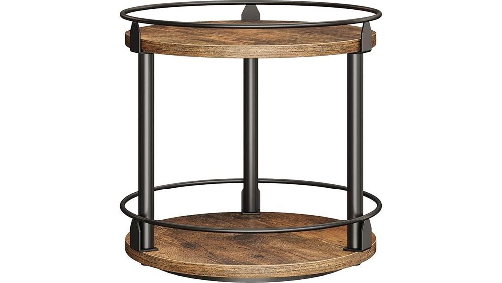 rotating two tier spice organizer