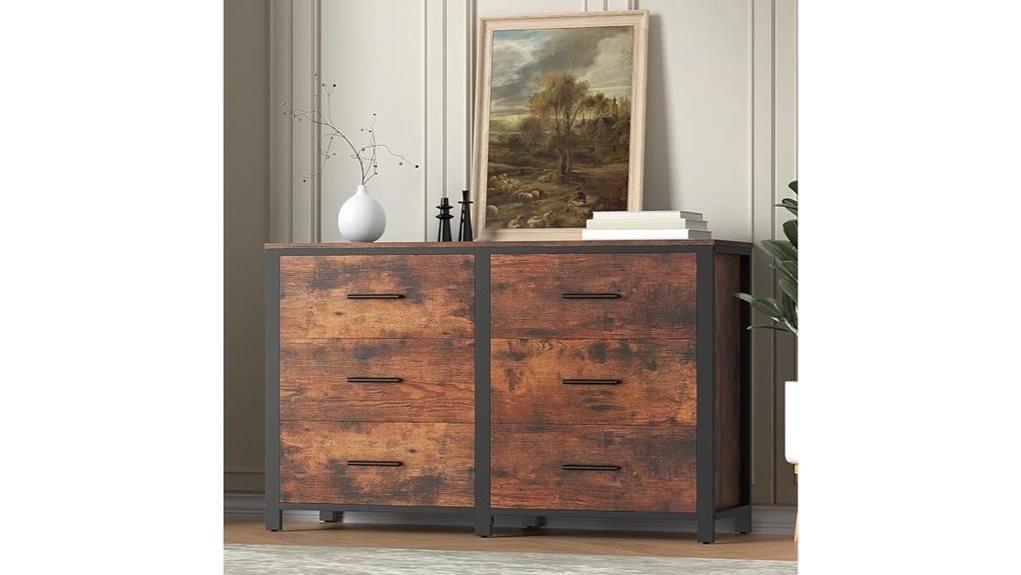 rustic dresser with drawers