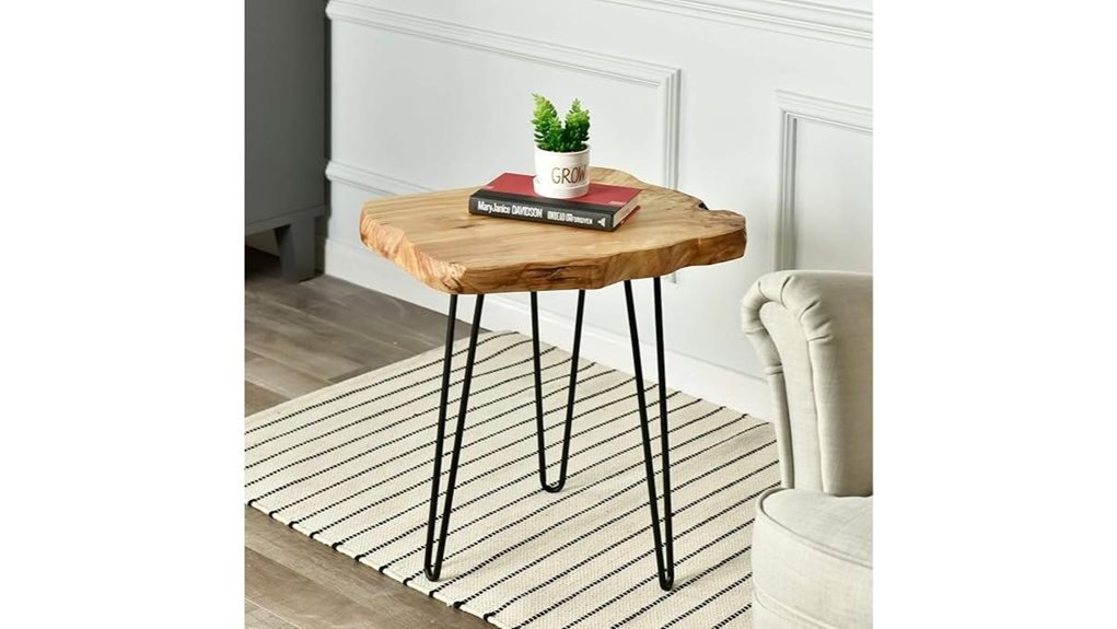 rustic hairpin leg table