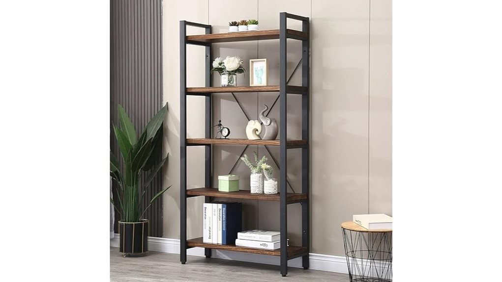rustic solid wood shelving