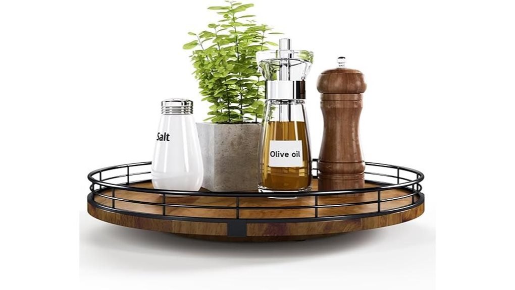rustic wooden serving tray
