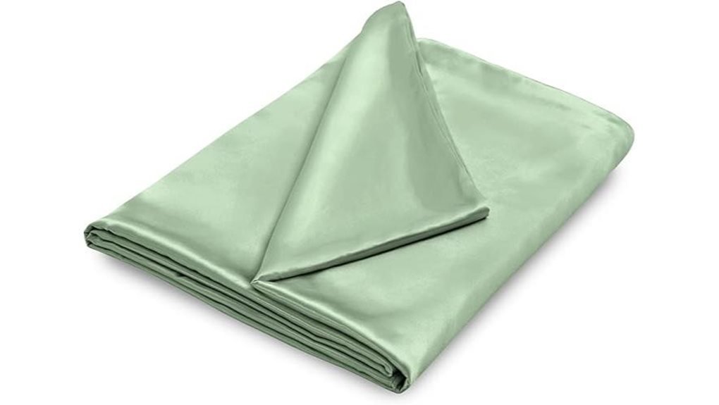 sage green weighted blanket cover