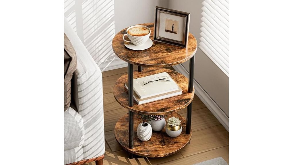 small round accent table