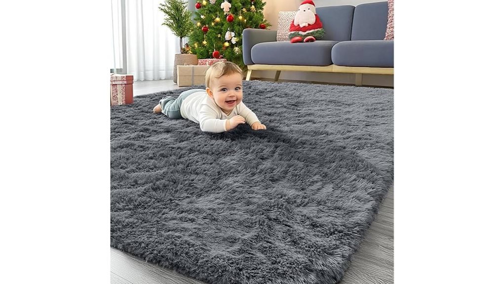 soft fluffy washable rug
