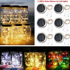 Solar LED Jar Lid Lights for Mason Jars