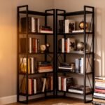 space saving metal bookcases